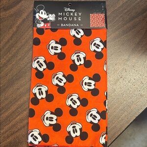 Disney Mickey Mouse Orange and Black Bandana